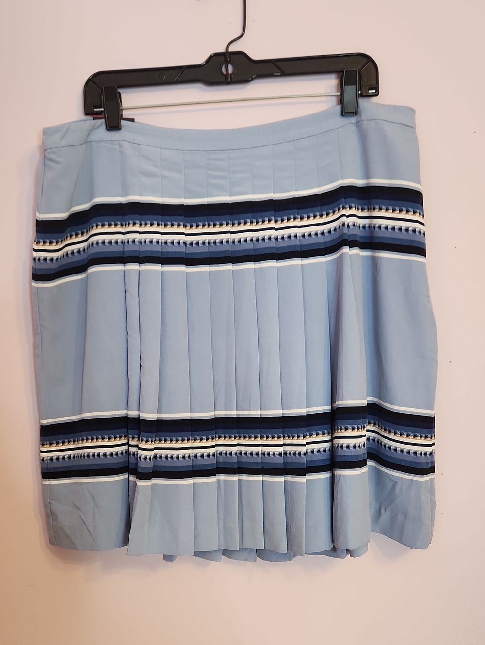 TOMMY HILFIGER Pleated Mini Skirt April Fash, Colony Blue, size 14